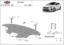 Stahl Unterfahrschutz für Motor Kia Ceed (2018-2026)