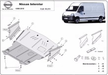 Stahl Unterfahrschutz für Motor Nissan Interstar (1998-2010)