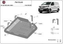 Stahl Unterfahrschutz für AdBluetank Fiat Scudo (2022-2026)