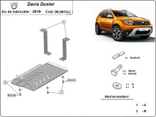 Stahl Unterfahrschutz für Differentialschutz Dacia Duster 4x4 (2018-2024)