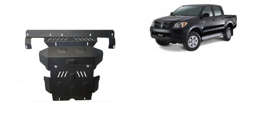 Stahl Unterfahrschutz für Motor, Kühler Toyota Hilux (2004-2015)
