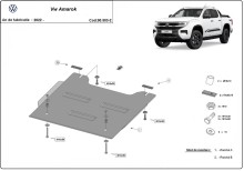 Stahl Unterfahrschutz für Verteilergetriebe Volkswagen Amarok (2022-2026)