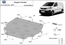 Aluminium Unterfahrschutz für Motor Peugeot Traveller (2016-2026)