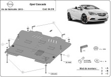 Stahl Unterfahrschutz für Motor Opel Cascada (2013-2019)