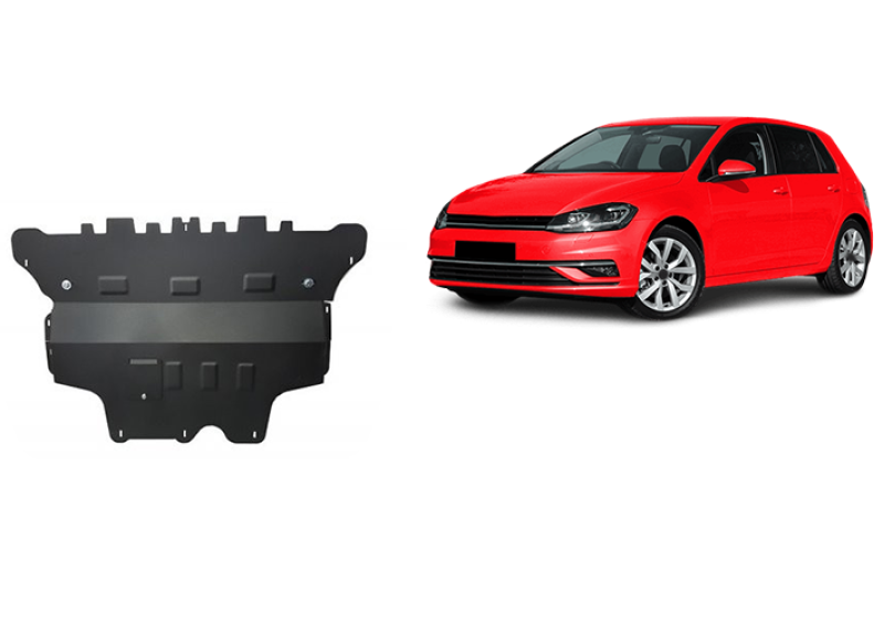 Stahl Unterfahrschutz für Motor, Getriebe VW Golf 7 - Schaltgetriebe (2012-2020)