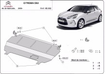 Stahl Unterfahrschutz für Motor Citroen DS3 (2009-2026)