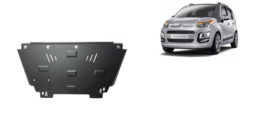 Stahl Unterfahrschutz für Motor Citroen C3 Picasso (2009-2017)