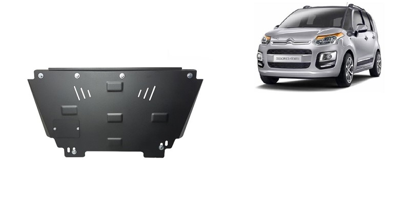 Stahl Unterfahrschutz für Motor Citroen C3 Picasso (2009-2017)