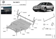 Aluminium Unterfahrschutz für Motor Volkswagen Golf (1998-2006)
