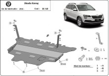 Stahl Unterfahrschutz für Motor Skoda Karoq - Schaltgetriebe (2017-2026)