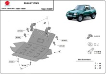 Stahl Unterfahrschutz für Motor Suzuki Vitara (1988-1999)