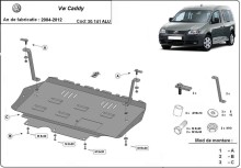 Aluminium Unterfahrschutz für Motor Volkswagen Caddy (2004-2012)
