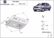 Stahl Unterfahrschutz für Motor Fiat Albea (2002-2012)