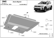 Aluminium Unterfahrschutz für Motor Dacia Bigster (2025-2026)