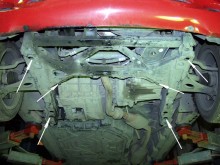 Stahl Unterfahrschutz für Motor, Getriebe Mercedes Vaneo W414 (2001-2006)