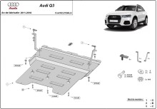 Aluminium Unterfahrschutz für Motor Audi Q3 (2011-2018)