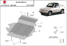 Stahl Unterfahrschutz für Motor Suzuki X90 2.0 (1988-1999)