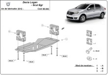 Stahl Unterfahrschutz für Stop-Go System, EGR Dacia Logan 2 (2012-2020)