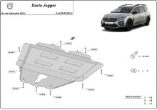 Aluminium Unterfahrschutz für Motor Dacia Jogger (2021-2026)