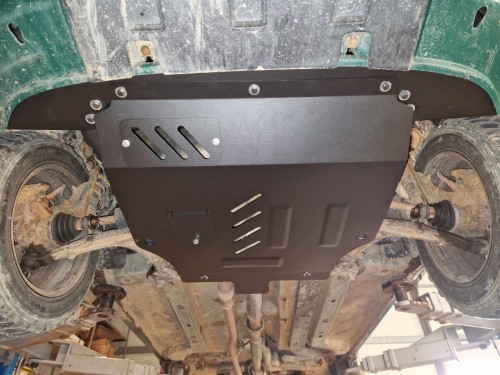Stahl Unterfahrschutz für Motor Fiat Panda 4x4 - Aktionspaket (2003-2012)