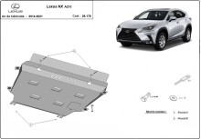 Stahl Unterfahrschutz für Motor Lexus NX AZ10 (2014-2021)