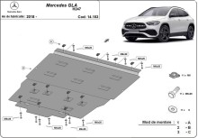 Stahl Unterfahrschutz für Motor Mercedes GLA H247 (2018-2026)