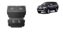 Stahl Unterfahrschutz für Motor, Kühler Mitsubishi Pajero Sport 2 (2008-2016)