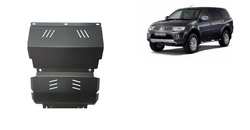 Stahl Unterfahrschutz für Motor, Kühler Mitsubishi Pajero Sport 2 (2008-2016)