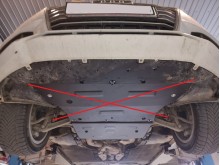 Stahl Unterfahrschutz für Getriebe Audi A4 B9 (2016-2026)
