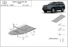 Aluminium Unterfahrschutz für Getriebe Toyota Land Cruiser (2009-2026)