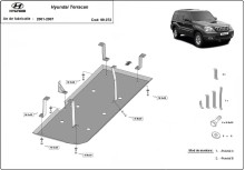 Stahl Unterfahrschutz für Kraftstofftank Hyundai Terracan (2001-2007)