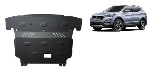Stahl Unterfahrschutz für Motor Hyundai Santa Fe (2012-2018)
