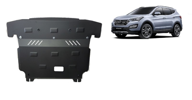Stahl Unterfahrschutz für Motor Hyundai Santa Fe (2012-2018)
