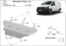 Stahl Unterfahrschutz für Motor Mercedes V-Class W447, 4x2, 1.6 D (2014-2026)