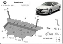 Stahl Unterfahrschutz für Motor Skoda Superb - Automatikgetriebe (2015-2024)