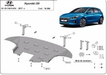 Stahl Unterfahrschutz für Motor Hyundai I30 (2017-2026)