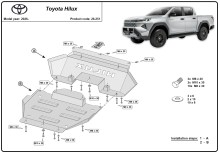 Stalowa osłona silnika Toyota Hilux (2026-2026) EAN