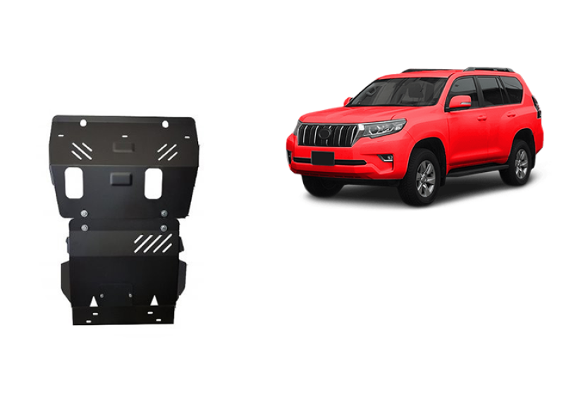 Stahl Unterfahrschutz für Motor Toyota Land Cruiser 150 (2009-2023)