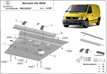 Stahl Unterfahrschutz für Motor, Getriebe Mercedes Vito (1996-2003)