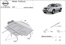 Aluminium Unterfahrschutz für Motor Nissan Pathfinder (2005-2026)