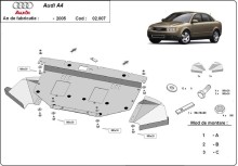 Stahl Unterfahrschutz für Motor Audi A4 B6 (2000-2005)
