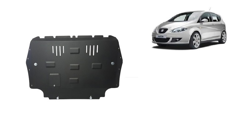 Stahl Unterfahrschutz für Motor, Getriebe Seat Altea (2010-2015)
