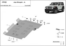 Stahl Unterfahrschutz für Getriebe Jeep Wrangler - JL (2017-2026)