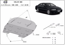Stalowa Osłona pod silnik Volvo S80 (1998-2006) EAN