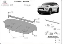 Stahl Unterfahrschutz für Motor Citroen C3 Aircross (2017-2026)