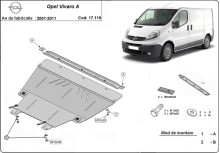 Stahl Unterfahrschutz für Motor Opel Vivaro (2001-2014)