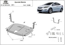 Stahl Unterfahrschutz für Motor Hyundai Elantra 2 (2011-2016)