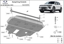 Stahl Unterfahrschutz für Motor SsangYong Korando (2019-2026)