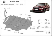 Stahl Unterfahrschutz für Motor Skoda Superb (2008-2015)