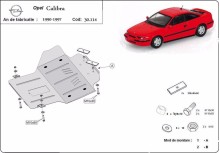 Stahl Unterfahrschutz für Motor Opel Calibra (1990-1997)